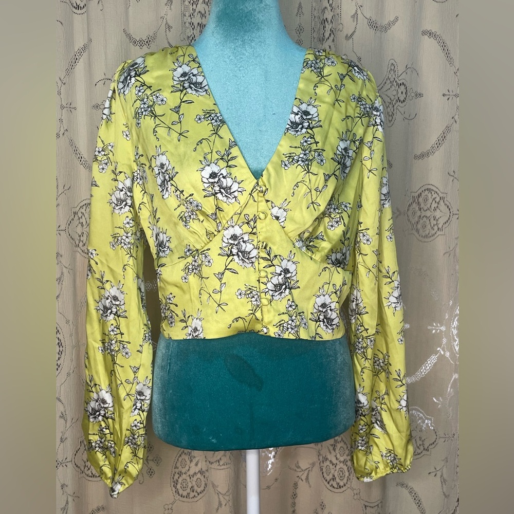 Milk & honey: cute floral crop top